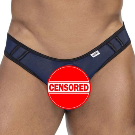 CandyMan Sport Mesh Thong - Navy