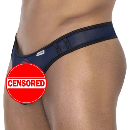 CandyMan Sport Mesh Thong - Navy