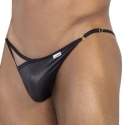 CandyMan Slip Bikini Peekaboo Noir