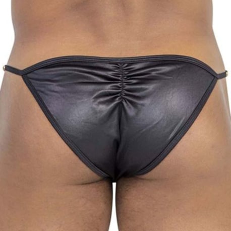 CandyMan Peekaboo Bikini Briefs - Black