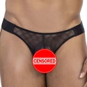 CandyMan Mesh Thong - Black