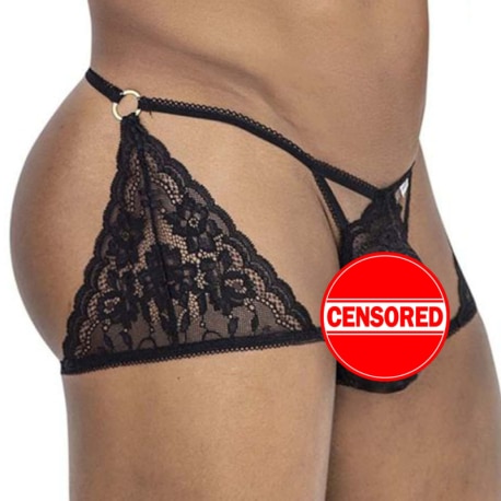 CandyMan String Boxer Dentelle Noir