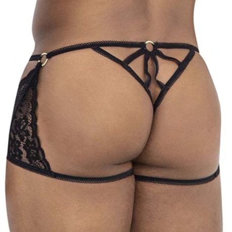 CandyMan String Boxer Dentelle Noir