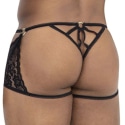 CandyMan Lace Trunk Thong - Black