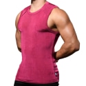 Andrew Christian Sensual Rib Tank Top - Magenta