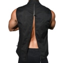 Andrew Christian Special Forces Zipper Vest - Black