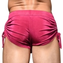 Andrew Christian Sensual Rib Adjustable Shorts - Magenta