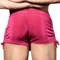 Andrew Christian Sensual Rib Adjustable Shorts - Magenta