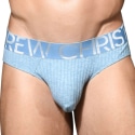 Andrew Christian Almost Naked Essential Rib Briefs - Ocean Blue