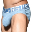 Andrew Christian Almost Naked Essential Rib Briefs - Ocean Blue