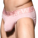 Andrew Christian Almost Naked Essential Rib Briefs - Pink