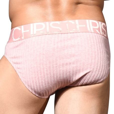 Andrew Christian Almost Naked Essential Rib Briefs - Pink