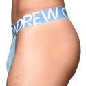 Andrew Christian Almost Naked Essential Rib Y-Back Thong - Ocean Blue