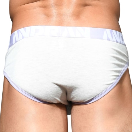 Andrew Christian Slip CoolFlex Modal Show-It Blanc Chiné