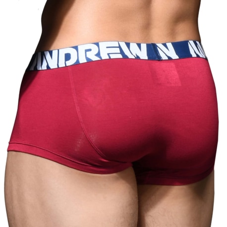 Andrew Christian CoolFlex Modal Trunks with Show-It - Burgundy