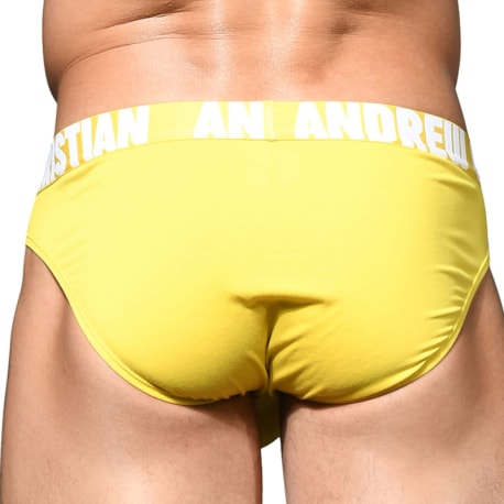 Andrew Christian Slip Almost Naked Eco Collective Jaune