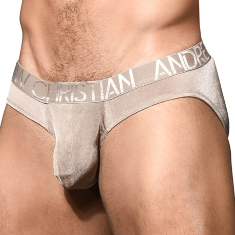 Andrew Christian Almost Naked Sensual Rib Briefs - Bronze