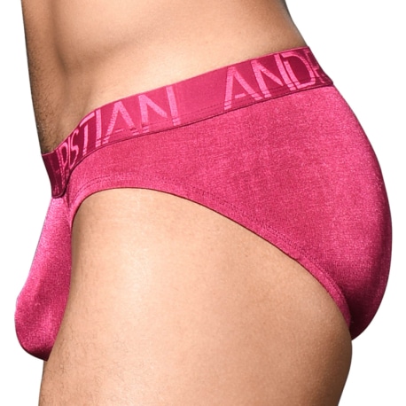 Andrew Christian Slip Almost Naked Sensual Rib Magenta