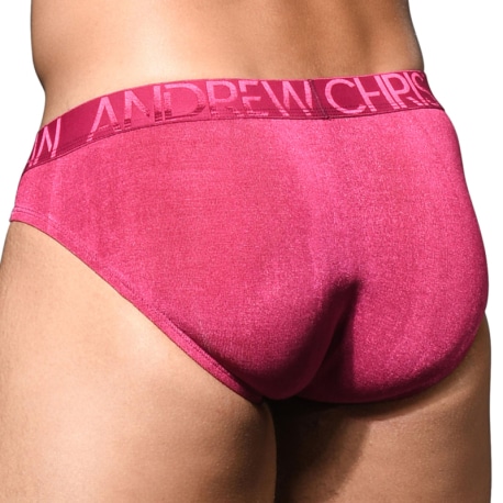 Andrew Christian Slip Almost Naked Sensual Rib Magenta