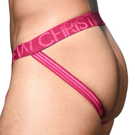 Andrew Christian Jock Strap Almost Naked Sensual Rib Magenta