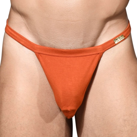 Andrew Christian Almost Naked "Sex" Bamboo Thong - Pumpkin