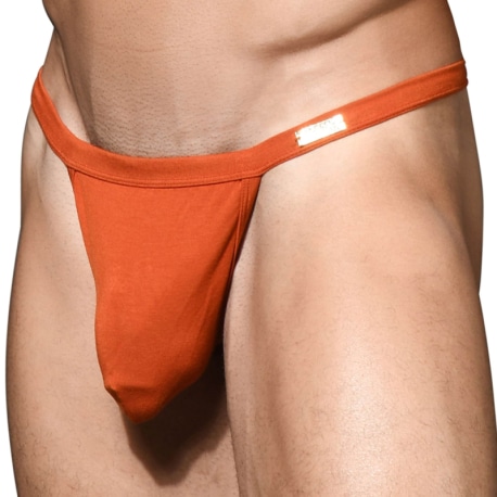 Andrew Christian Almost Naked "Sex" Bamboo Thong - Pumpkin