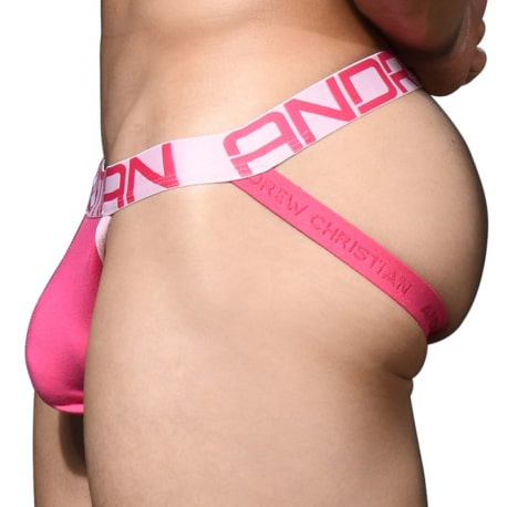 Andrew Christian Bulge C-Ring Jock - Fuchsia