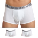 Bikkembergs Lot de 2 Boxers Silver Coton Blancs