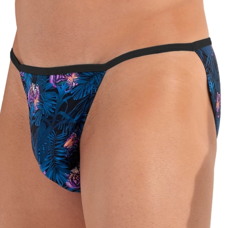 HOM Slip Tanga Funky Styles Bleu Marine