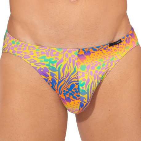 HOM Funky Styles Micro Briefs - Yellow