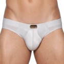 Marcuse Glisten Briefs - White - Silver