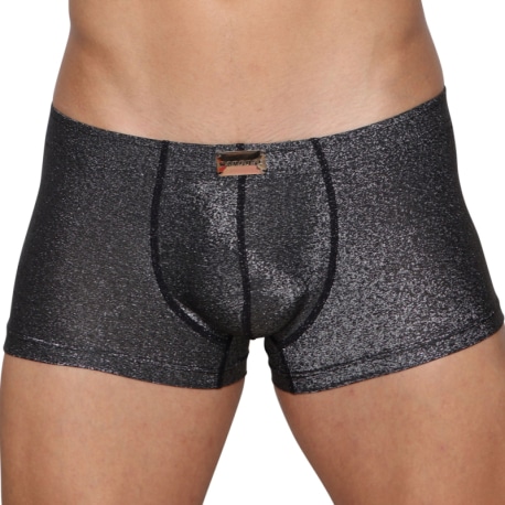 Marcuse Glisten Boxer Briefs - Black - Silver