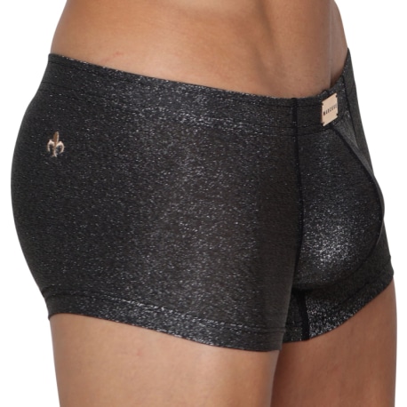 Marcuse Glisten Boxer Briefs - Black - Silver