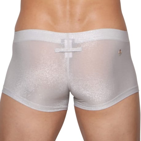 Marcuse Boxer Glisten Blanc - Argent