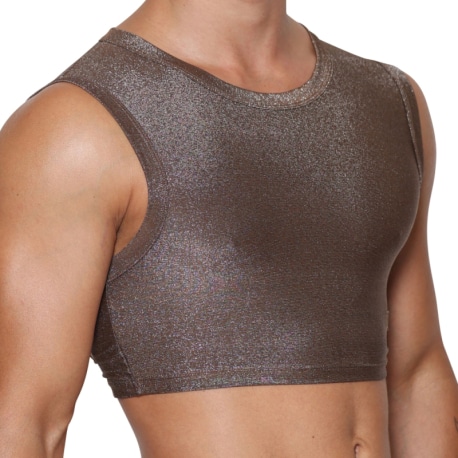 Marcuse Crop Top Glisten Bronze