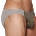 Marcuse Slip Bikini Tahiti Kaki - Gris