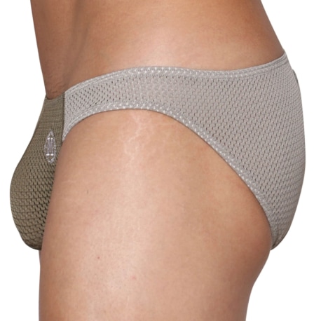 Marcuse Slip Bikini Tahiti Kaki - Gris