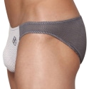 Marcuse Slip Bikini Tahiti Blanc - Gris