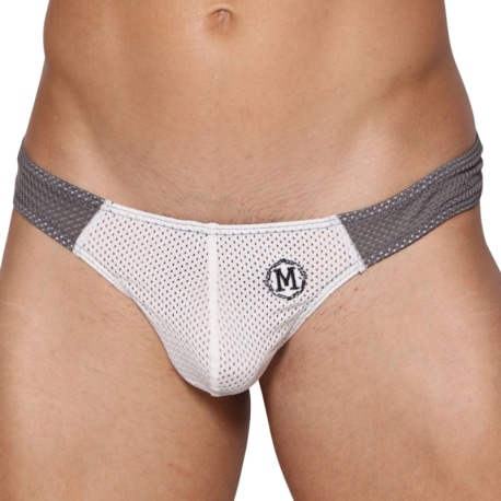 Marcuse String Tahiti Blanc - Gris