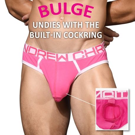 Andrew Christian Bulge C-Ring Briefs - Fuchsia