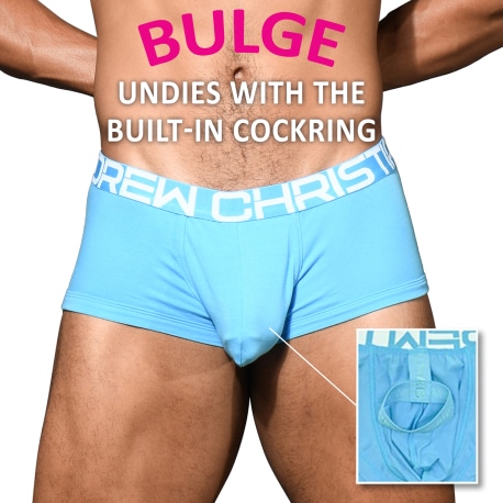 Andrew Christian Boxer Bulge C-Ring Bleu Clair