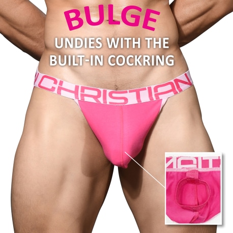 Andrew Christian Bulge C-Ring Jock - Fuchsia