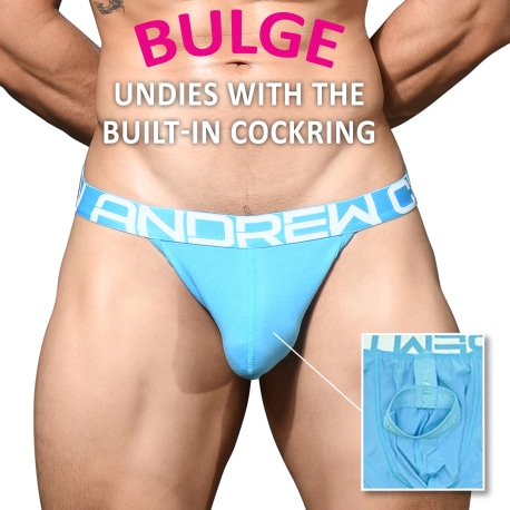 Andrew Christian Jock Strap Bulge C-Ring Bleu Clair