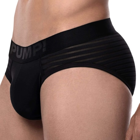 Pump! Whisper Briefs - Black