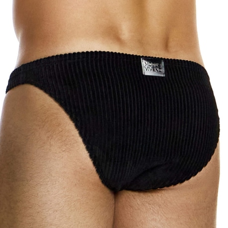 Modus Vivendi Corduroy Low Cut Brief - Black