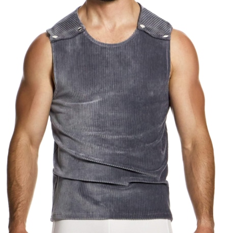 Modus Vivendi Corduroy Tank Top - Grey