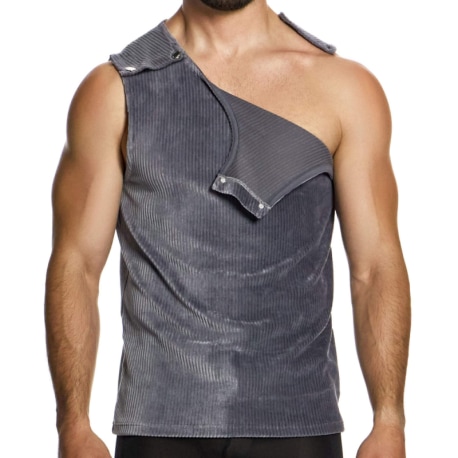 Modus Vivendi Corduroy Tank Top - Grey