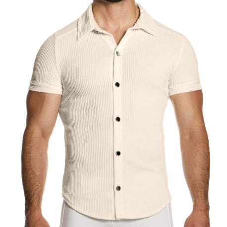 Modus Vivendi Chemisette Corduroy Blanc Cassé