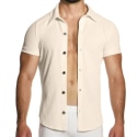 Modus Vivendi Chemisette Corduroy Blanc Cassé