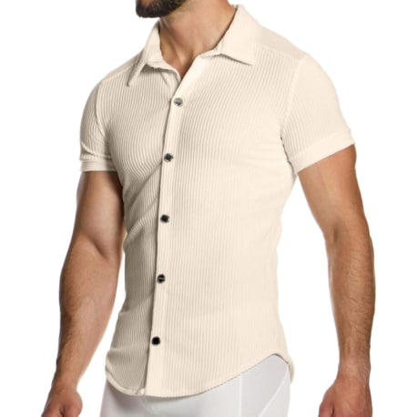 Modus Vivendi Chemisette Corduroy Blanc Cassé